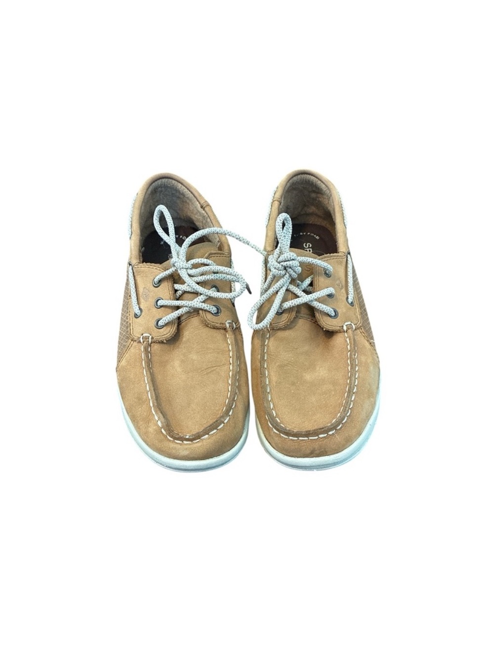 Sperry Top-Sider Boy’s Tan Leather Boat Shoes Size 5M